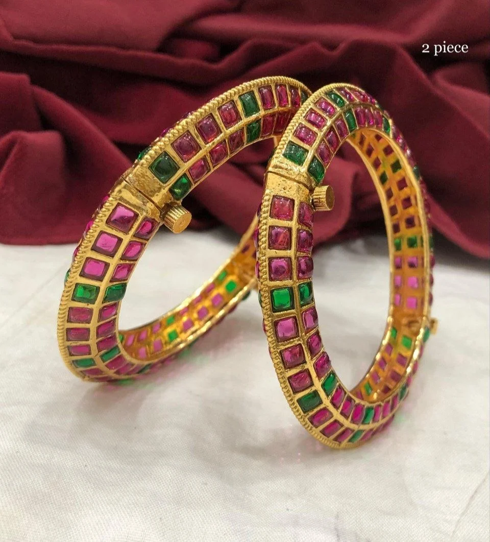 Blue Royale Kada Bangle set